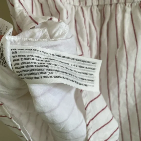 Abercrombie & Fitch White and Red Striped Romper - Picture 3 of 4